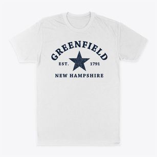 Greenfield New Hampshire Star Classic Dad T-Shirt