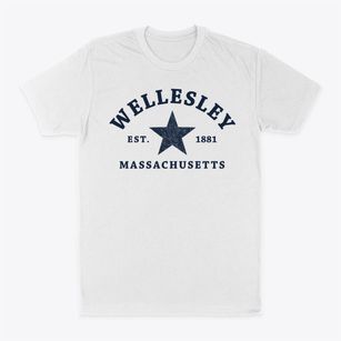 Wellesley Massachusetts Star Classic Dad T-Shirt