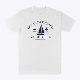 Ocean Isle Beach North Carolina Yacht Club Classic Dad T-Shirt