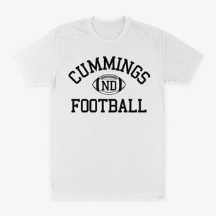 Cummings North Dakota Football Classic Dad T-Shirt