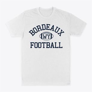 Bordeaux Wyoming Football Classic Dad T-Shirt