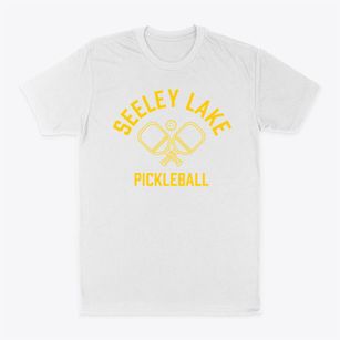 Seeley Lake Montana Pickleball Classic Dad T-Shirt