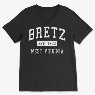 Bretz West Virginia Classic Established Soft Lightweight V-Neck