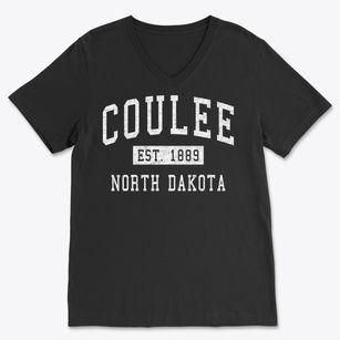 Coulee North Dakota Classic Established Soft Lightweight V-Neck