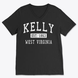 Kelly West Virginia Classic Established Soft Lightweight V-Neck