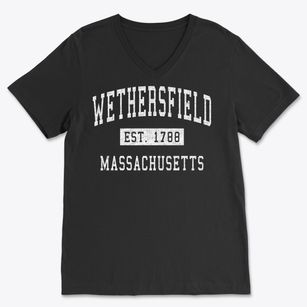 Wethersfield Massachusetts Classic Established Soft Lightweight V-Neck