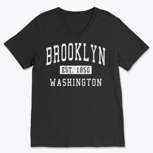 Brooklyn Washington Classic Established Soft Lightweight V-Neck