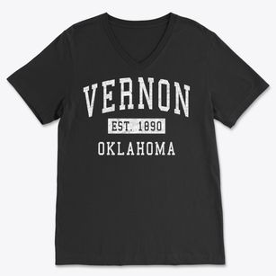 Vernon Oklahoma Classic Established Soft Lightweight V-Neck