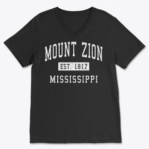Mount Zion Mississippi Classic Established Soft Lightweight V-Neck