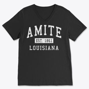 Amite Louisiana Classic Established Soft Lightweight V-Neck