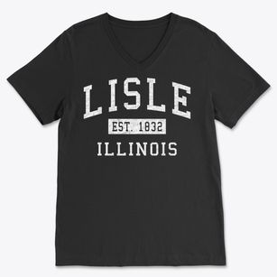 Lisle Illinois Classic Established Soft Lightweight V-Neck