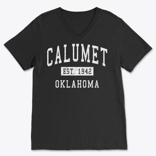 Calumet Oklahoma Classic Established Soft Lightweight V-Neck