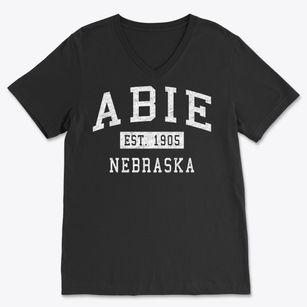 Abie Nebraska Classic Established Soft Lightweight V-Neck