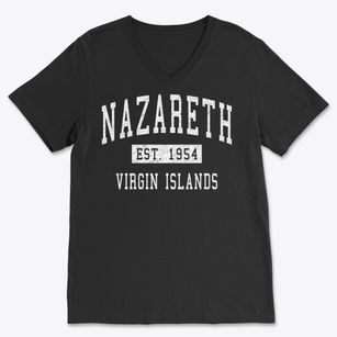 Nazareth Virgin Islands Classic Established Soft Lightweight V-Neck