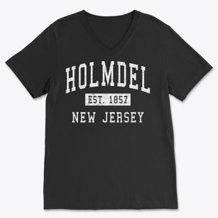 Holmdel New Jersey Classic Established Soft Lightweight V-Neck