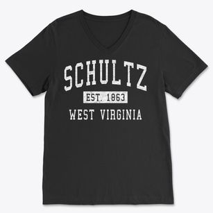 Schultz West Virginia Classic Established Soft Lightweight V-Neck
