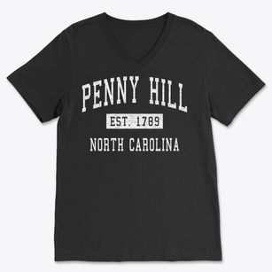 Penny Hill North Carolina Classic Established Soft Lightweight V-Neck