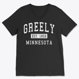 Greely Minnesota Classic Established Soft Lightweight V-Neck