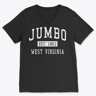 Jumbo West Virginia Classic Established Soft Lightweight V-Neck