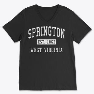 Springton West Virginia Classic Established Soft Lightweight V-Neck