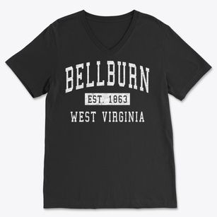 Bellburn West Virginia Classic Established Soft Lightweight V-Neck