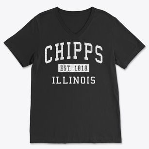 Chipps Illinois Classic Established Soft Lightweight V-Neck