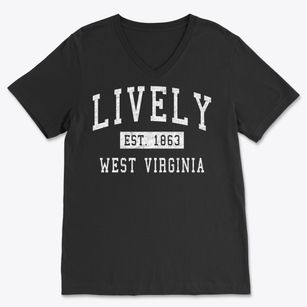 Lively West Virginia Classic Established Soft Lightweight V-Neck