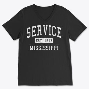 Service Mississippi Classic Established Soft Lightweight V-Neck