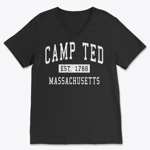Camp Ted Massachusetts Classic Established Soft Lightweight V-Neck