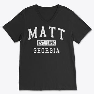 Matt Georgia Classic Established Soft Lightweight V-Neck