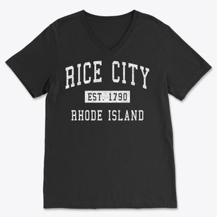 Rice City Rhode Island Classic Established Soft Lightweight V-Neck