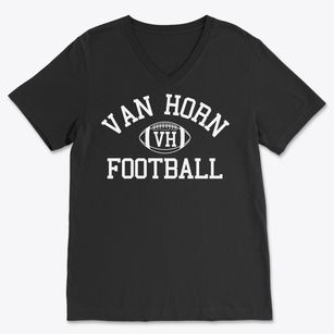 Van Horn High School Classic Football Soft Lightweight V-Neck