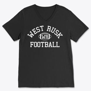 West Rusk High School Classic Football Soft Lightweight V-Neck