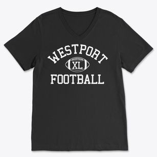 Westport Christian School Classic Football Soft Lightweight V-Neck