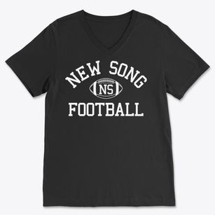 New Song Christian School Classic Football Soft Lightweight V-Neck