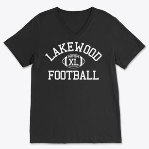 Lakewood Junior High School Classic Football Soft Lightweight V-Neck