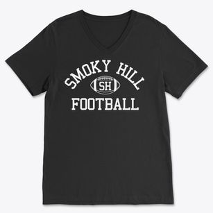 Smoky Hill High School Classic Football Soft Lightweight V-Neck