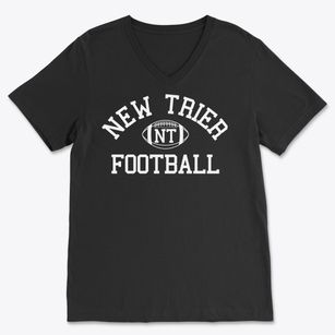 New Trier High School Classic Football Soft Lightweight V-Neck
