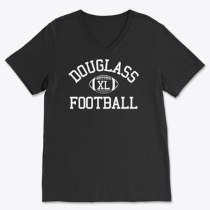 Douglass Classic Football Soft Lightweight V-Neck