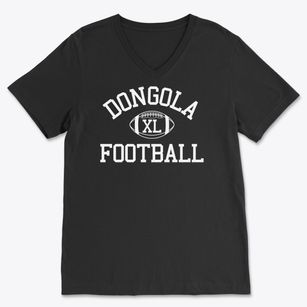 Dongola High School Classic Football Soft Lightweight V-Neck