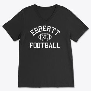 Ebbertt Education Center Classic Football Soft Lightweight V-Neck