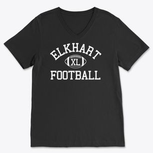 Elkhart Memorial High School Classic Football Soft Lightweight V-Neck