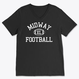Midway School Classic Football Soft Lightweight V-Neck