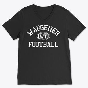 Waggener Traditional High School Classic Football Soft Lightweight V-Neck
