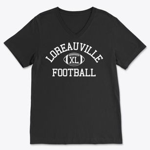Loreauville High School Classic Football Soft Lightweight V-Neck