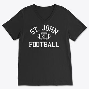 Saint John Lutheran School Classic Football Soft Lightweight V-Neck