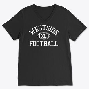 Westside Baptist School Classic Football Soft Lightweight V-Neck