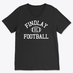 Findlay High School Classic Football Soft Lightweight V-Neck