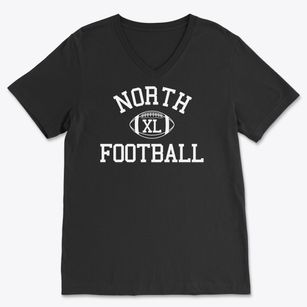 North High School Classic Football Soft Lightweight V-Neck