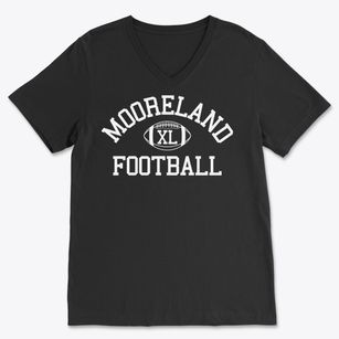 Mooreland High School Classic Football Soft Lightweight V-Neck